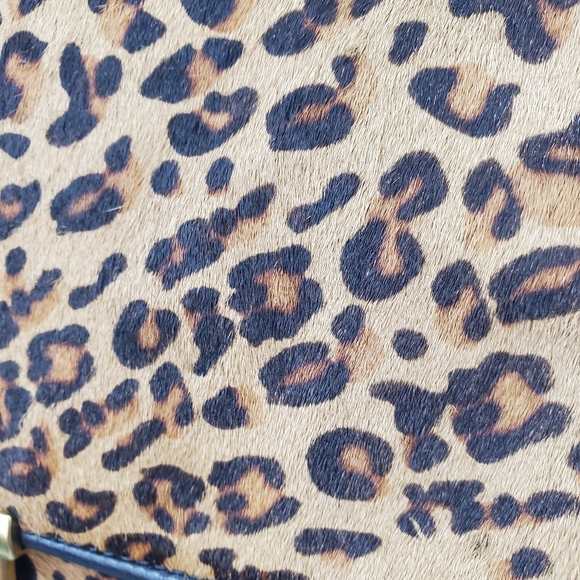 Fossil Memoir Cheetah Leather Crossbody Bag - Picture 11 of 17